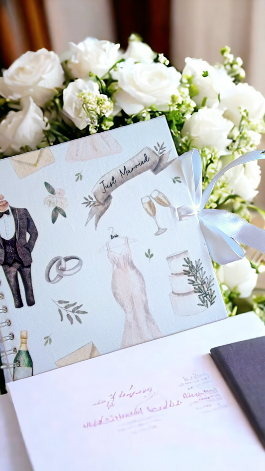 White Wedding Memory Book